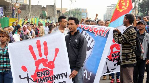 eritrean demo addis 26 june 2015