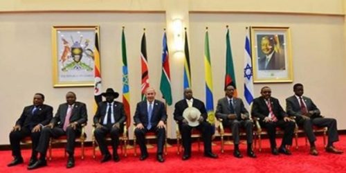 نتنياهو مع زعماء شرق افريقيا