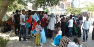 جانب من مظاهرة الارترين (المصدر: شباب النيل )